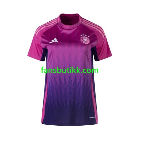 Fotballdrakt Tyskland Dame Bortetrøye Euro 2024 Kortermet